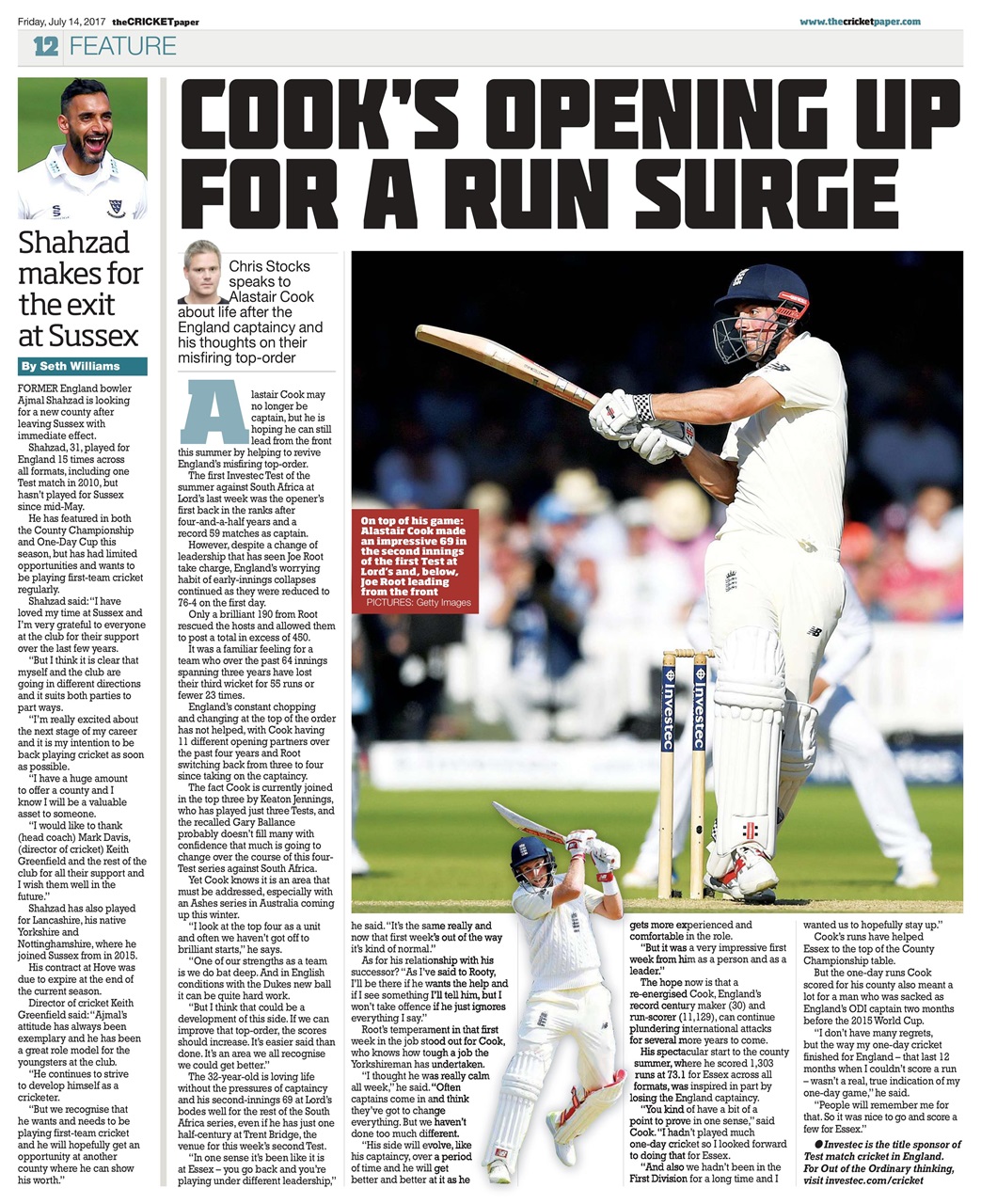 The Cricket Paper Preview Pages