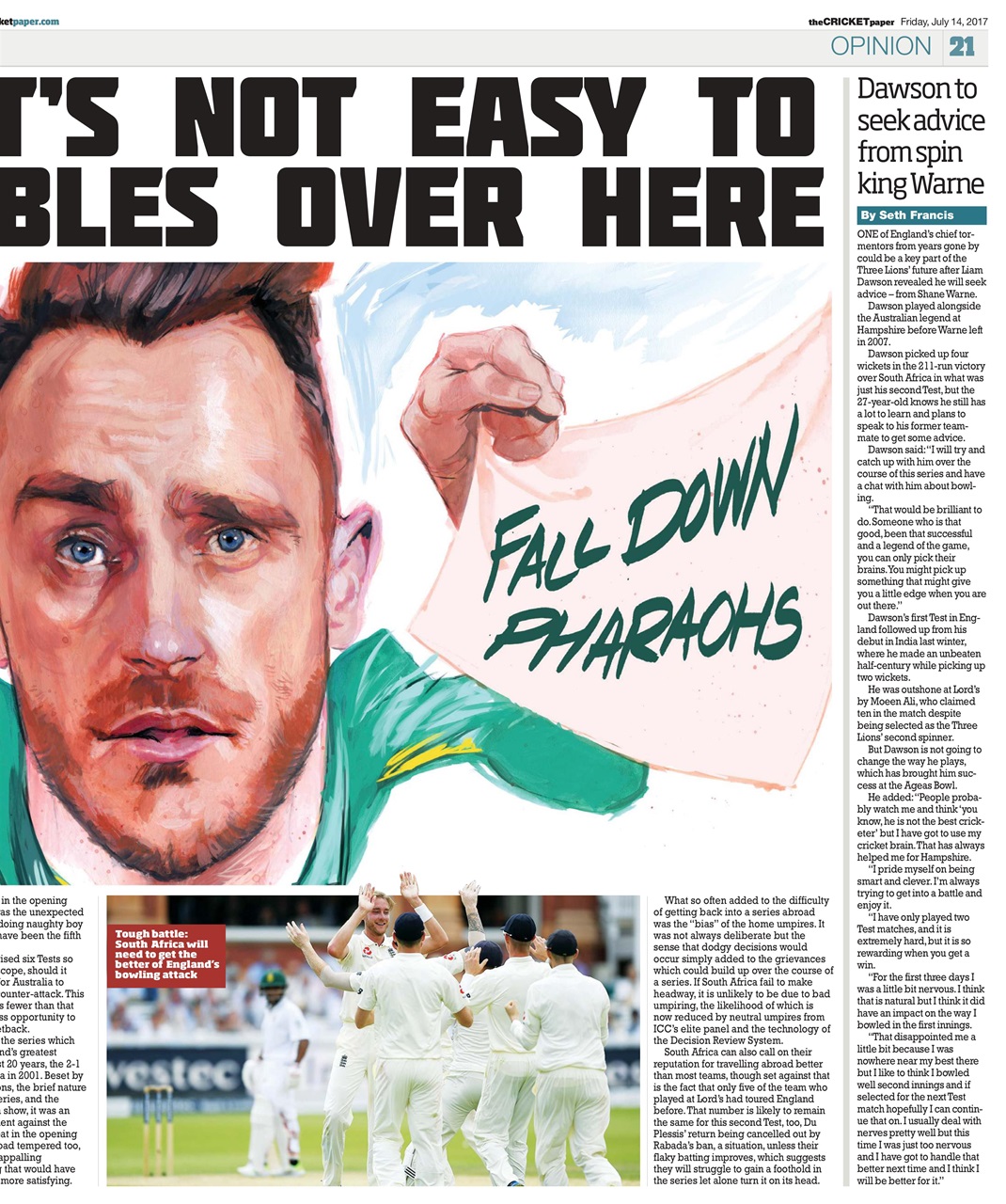 The Cricket Paper Preview Pages