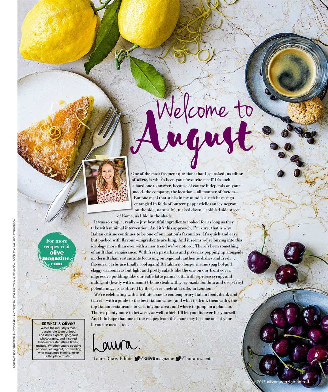 Olive Magazine Preview Pages