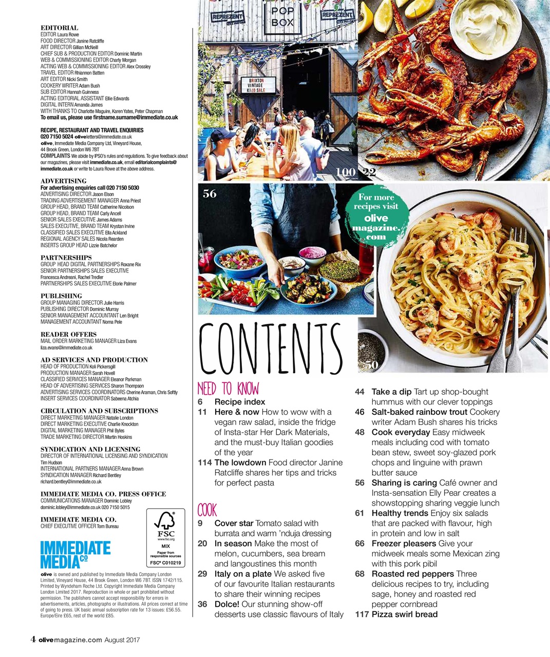 Olive Magazine Preview Pages