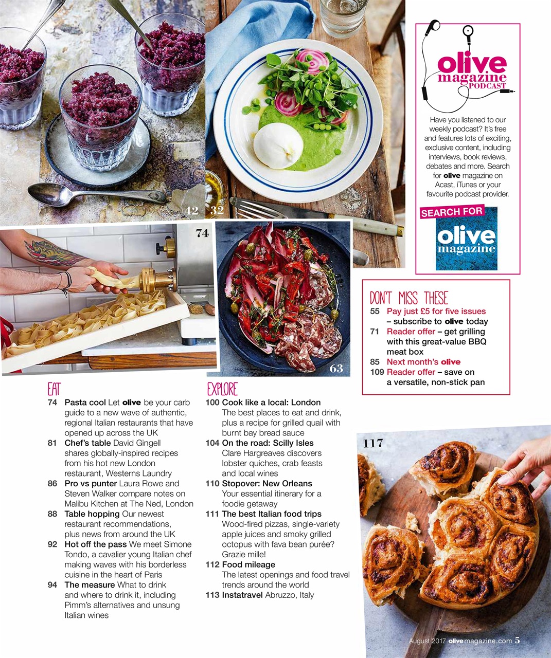 Olive Magazine Preview Pages