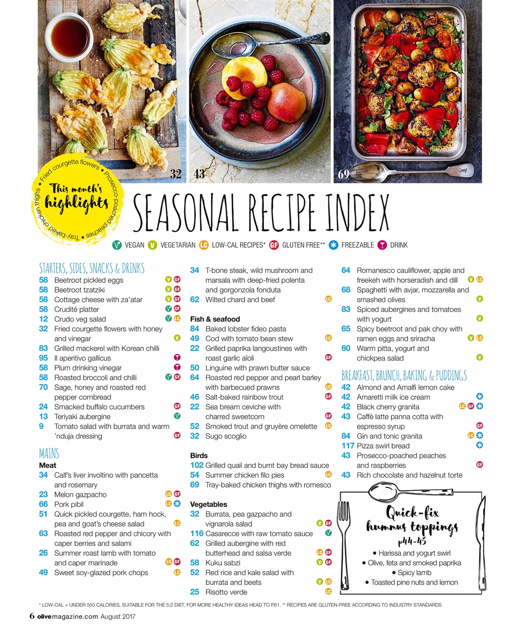 Olive Magazine Preview Pages