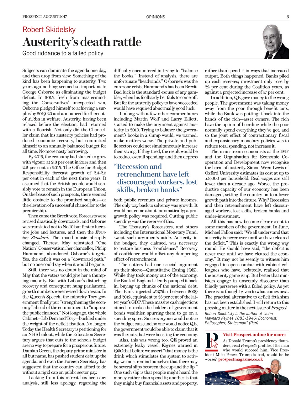 Prospect Magazine Preview Pages