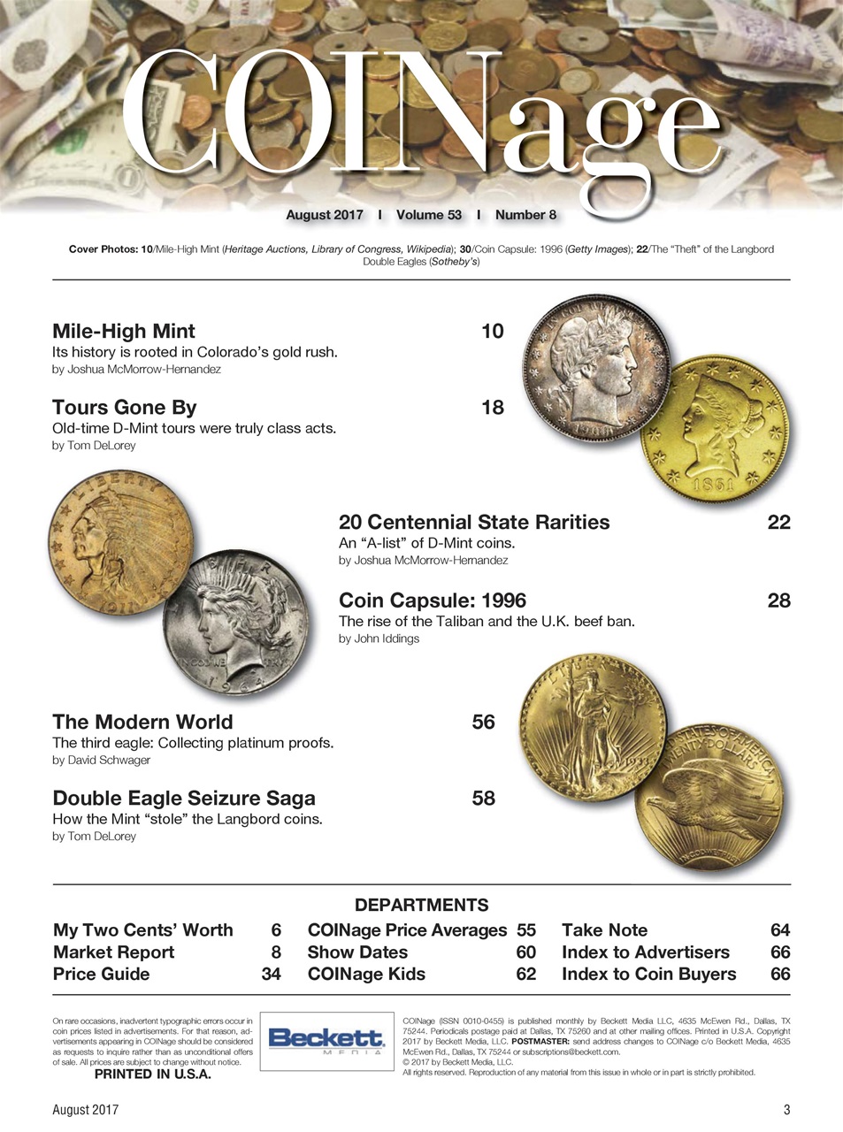 COINage Magazine Preview Pages