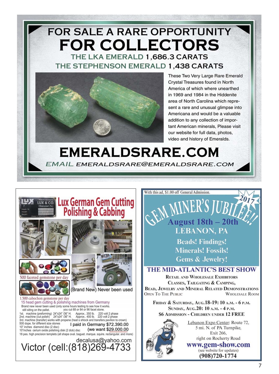 Rock&Gem Magazine Preview Pages