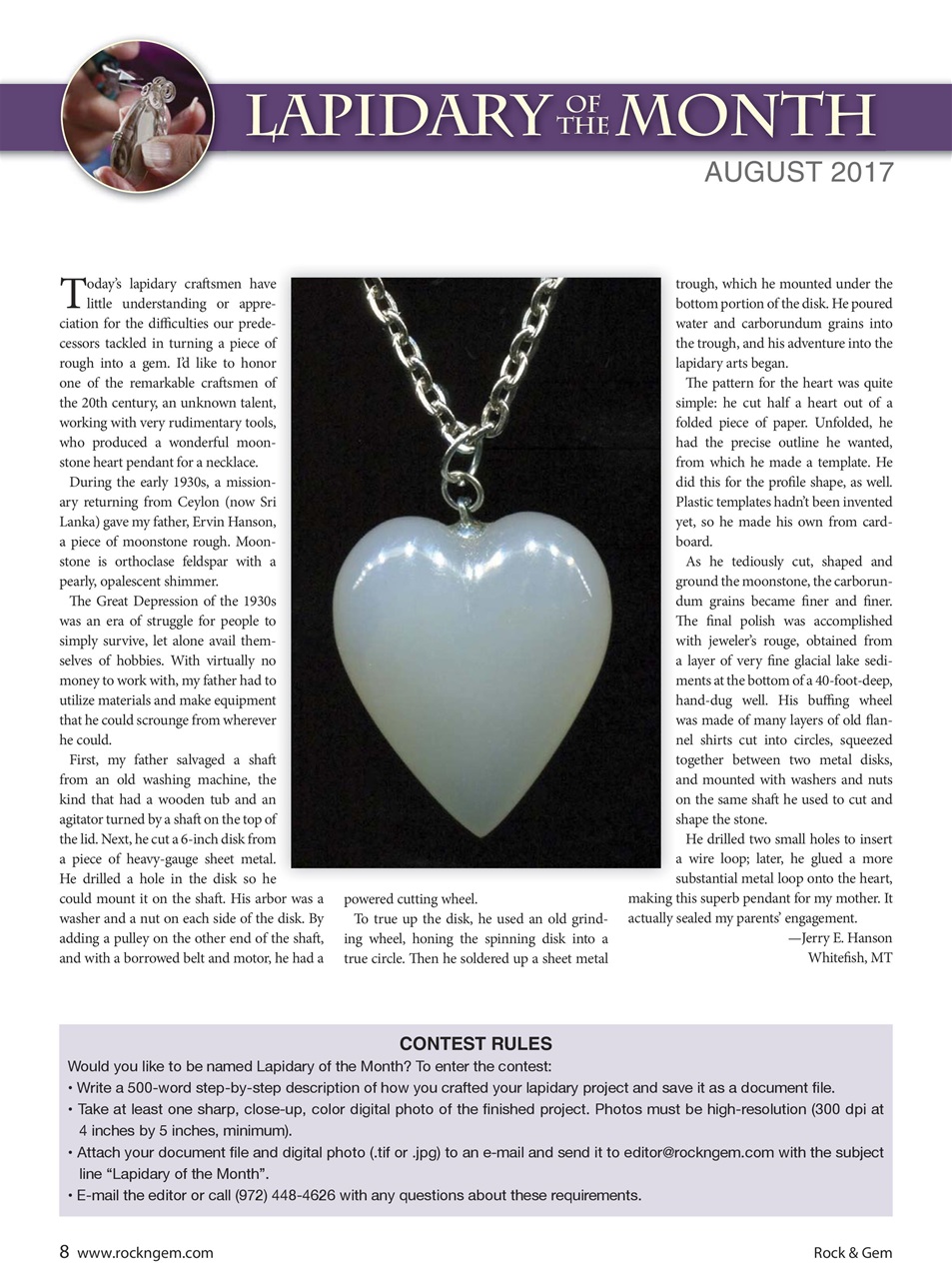 Rock&Gem Magazine Preview Pages