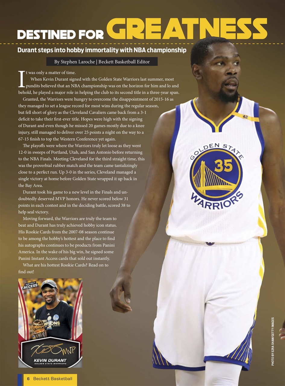 Beckett Basketball Magazine Preview Pages