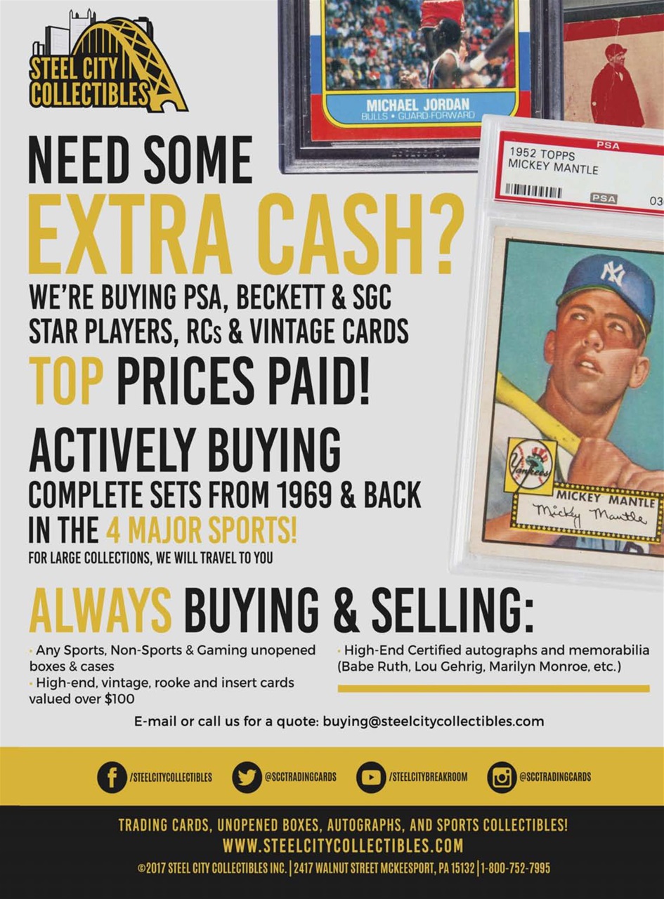 Sports Card Monthly Magazine Preview Pages