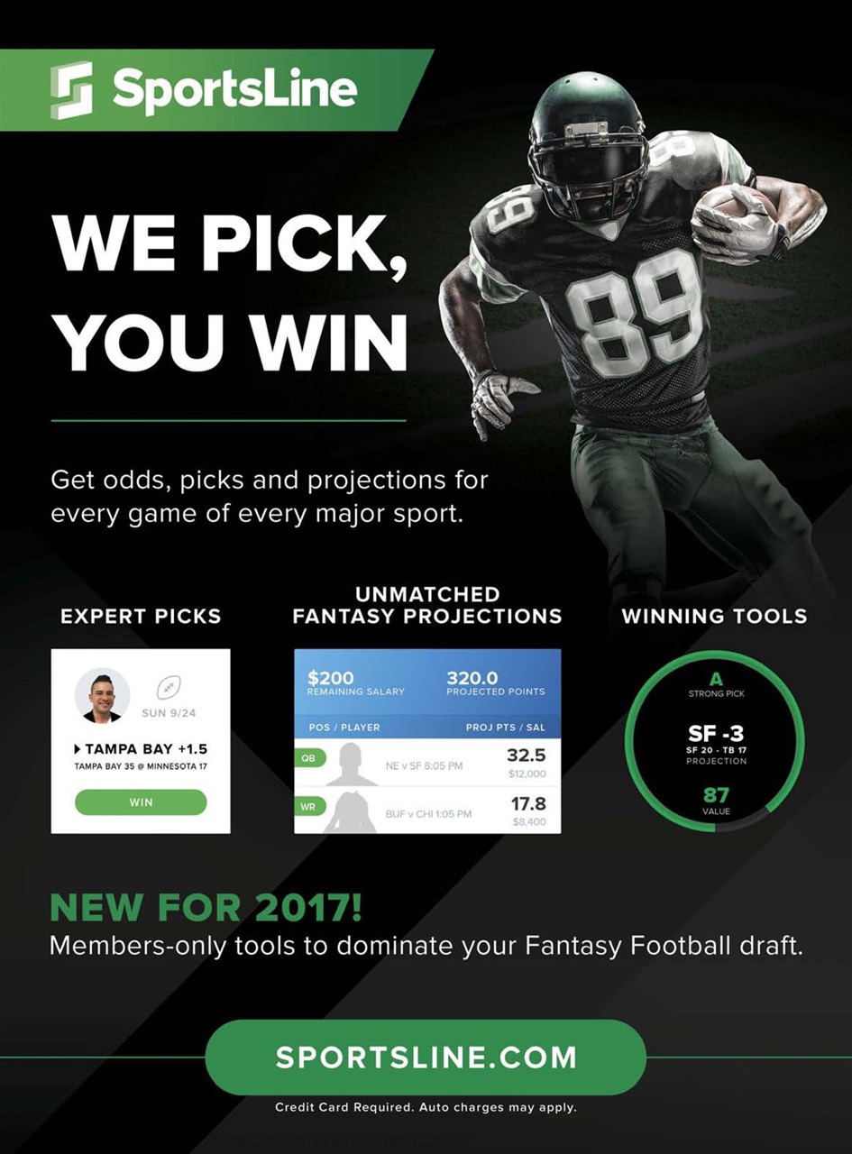 Beckett Football Magazine Preview Pages