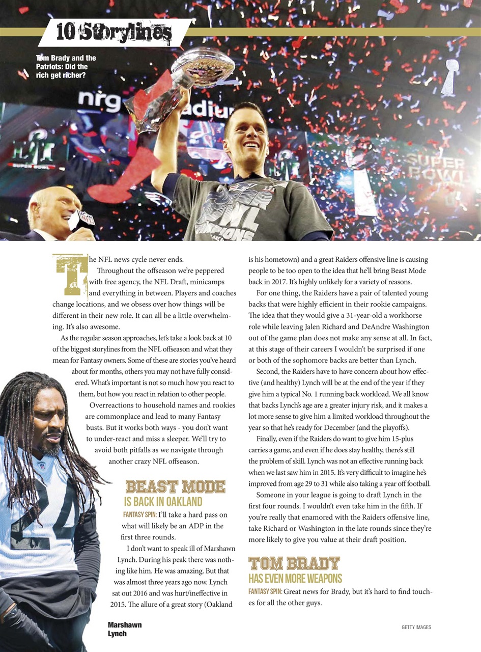 Beckett Football Magazine Preview Pages