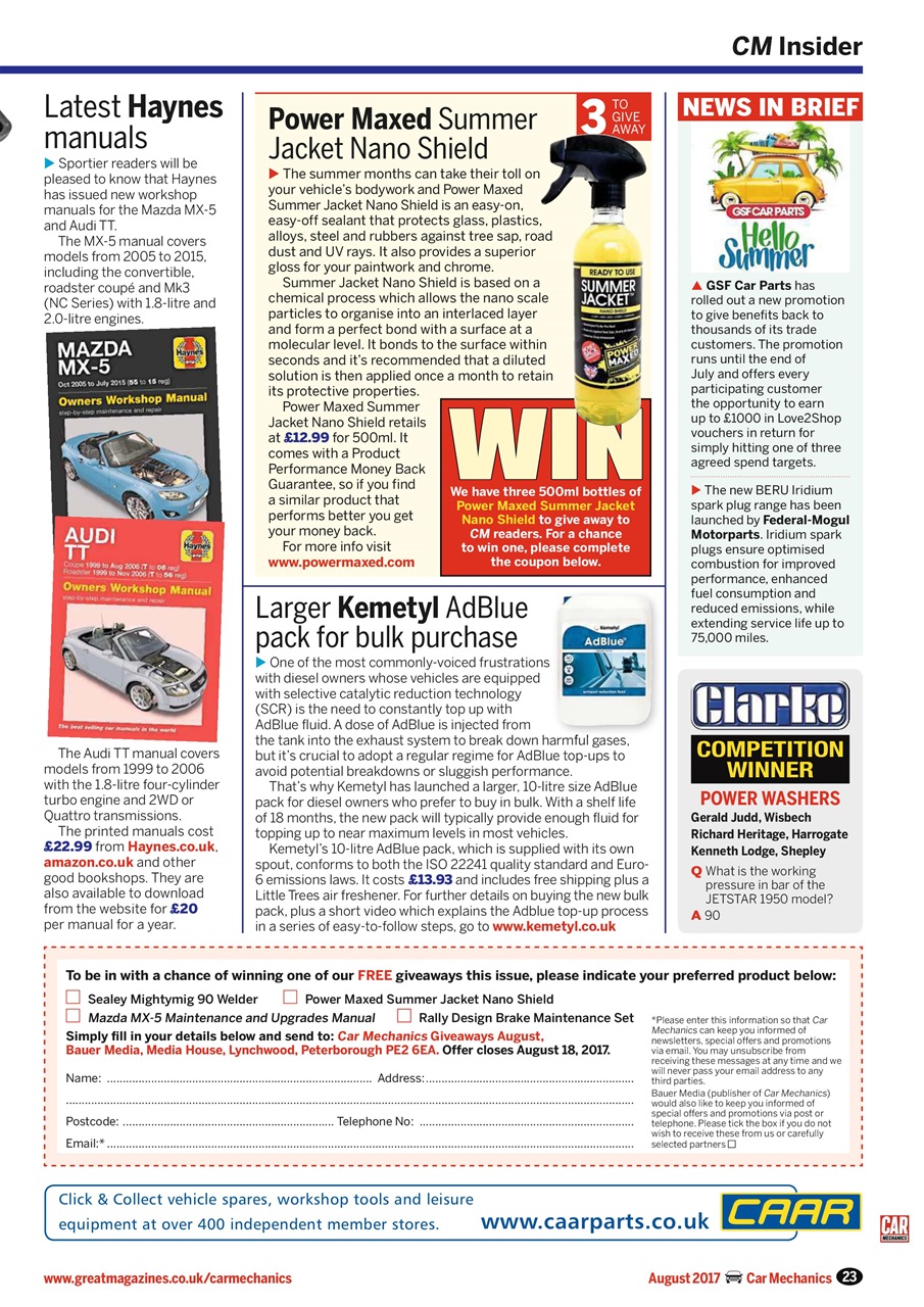 Car Mechanics Preview Pages