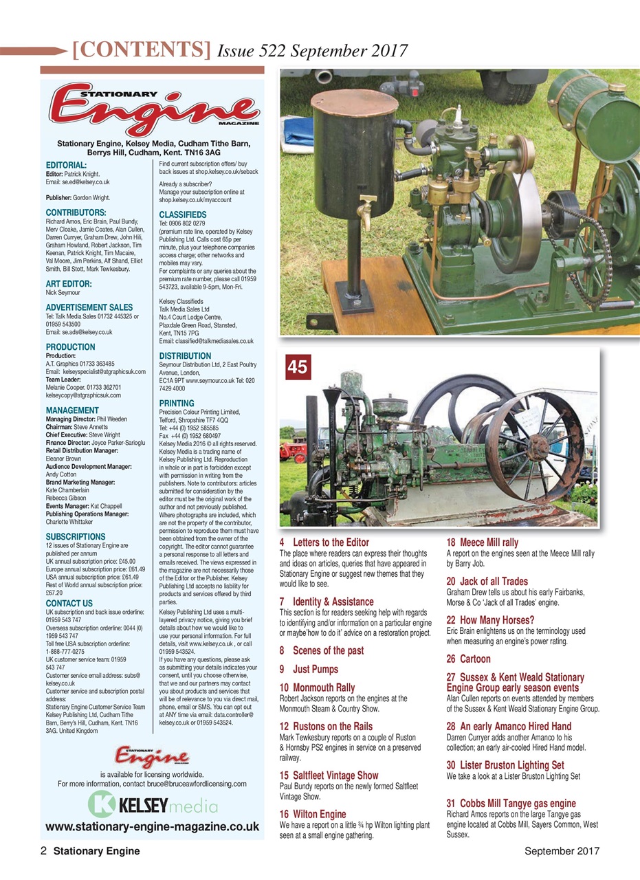 Stationary Engine Preview Pages