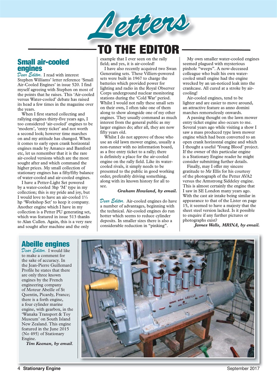 Stationary Engine Preview Pages