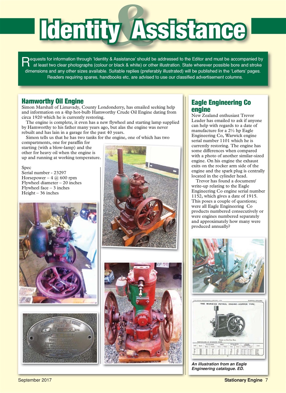 Stationary Engine Preview Pages