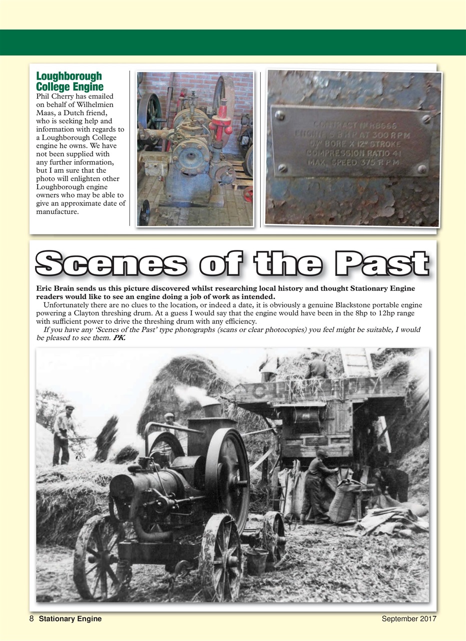 Stationary Engine Preview Pages