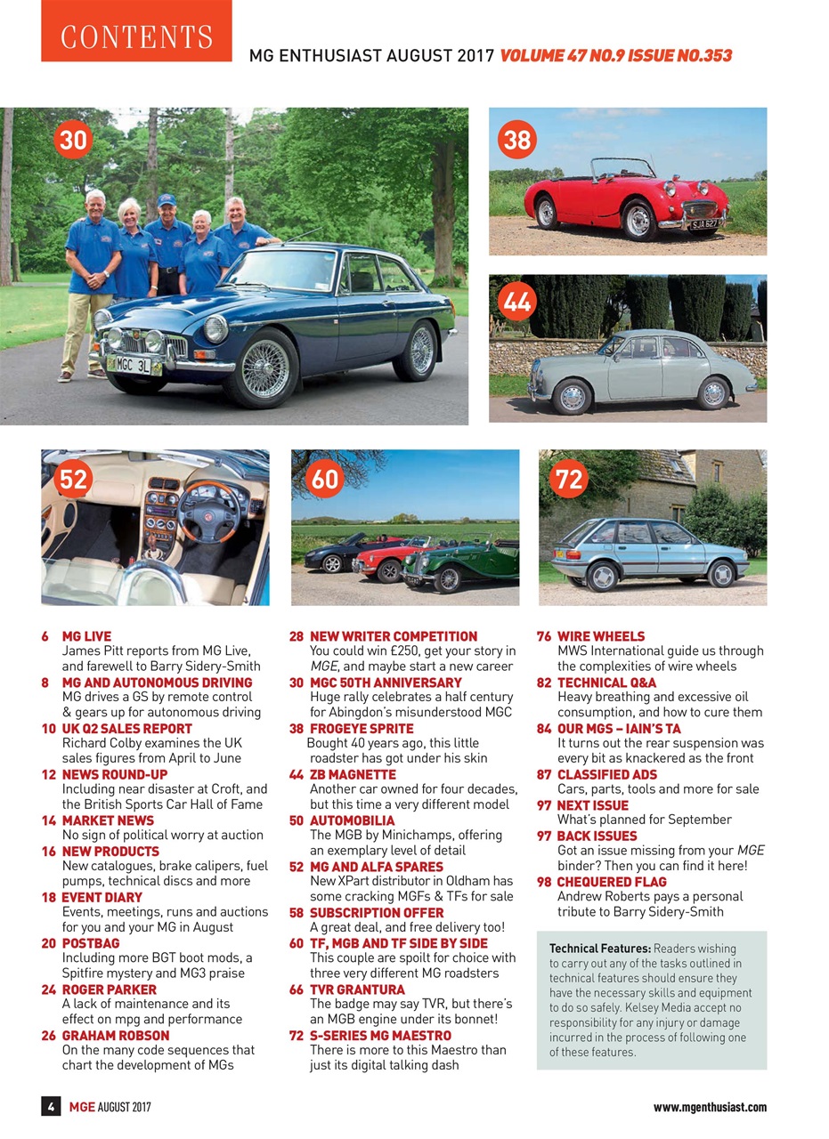 MG Enthusiast Preview Pages