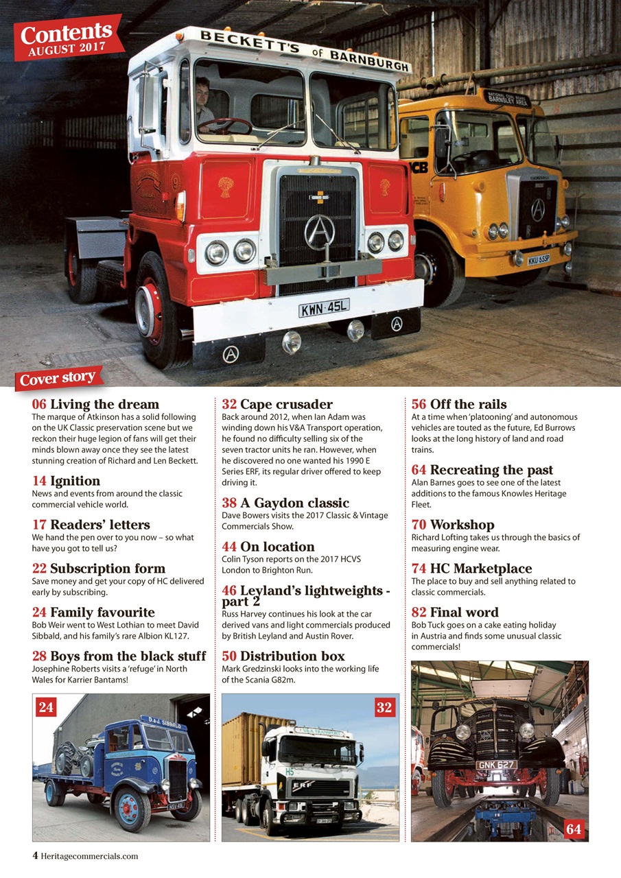 Heritage Commercials Magazine Preview Pages