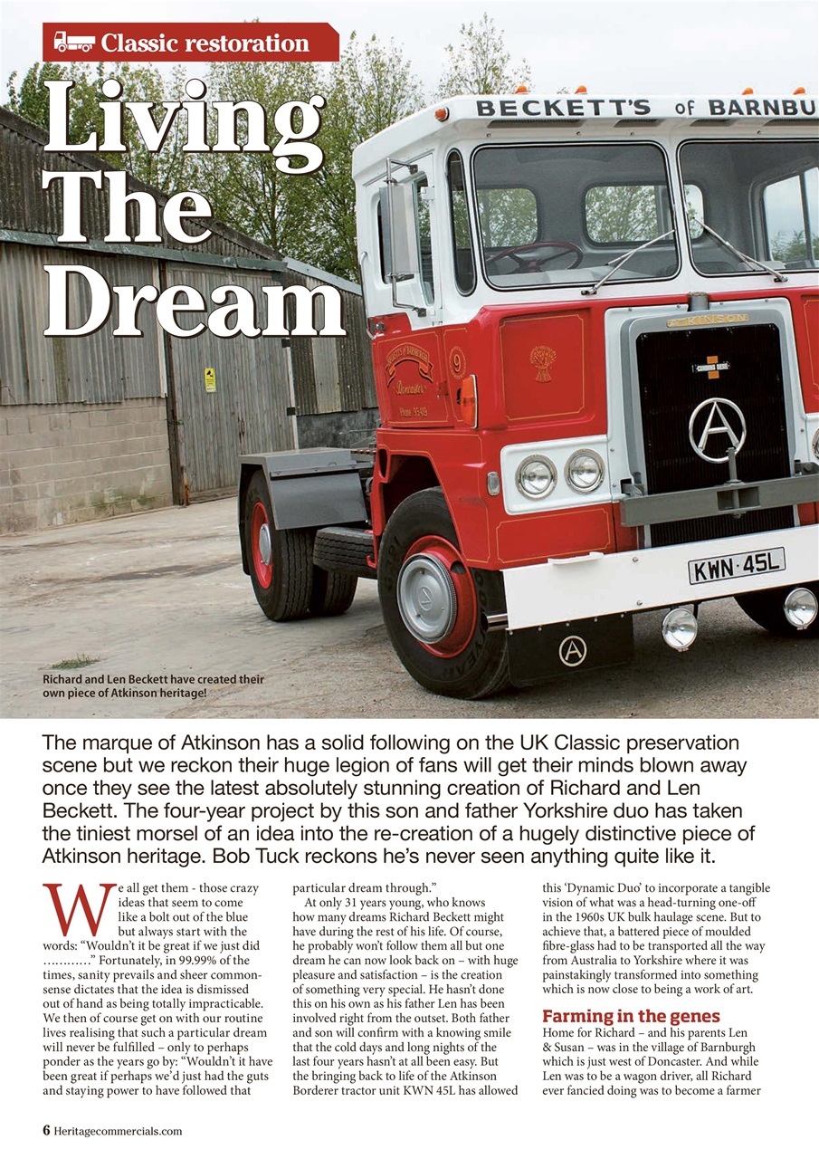 Heritage Commercials Magazine Preview Pages