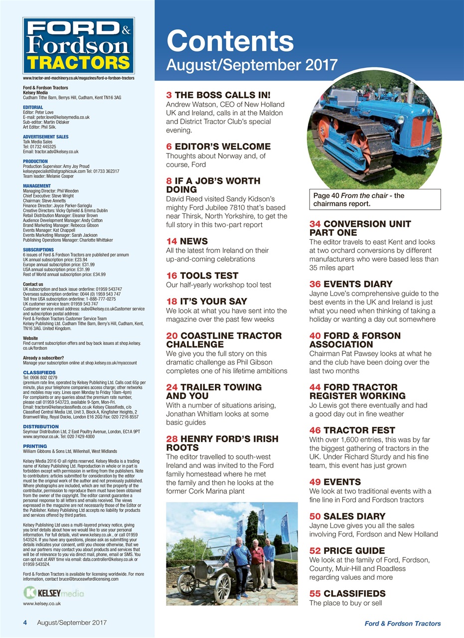 Ford & Fordson Preview Pages