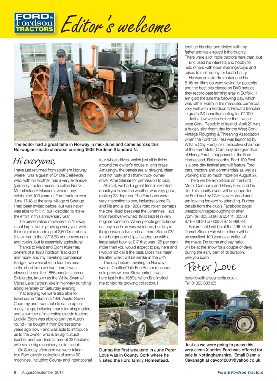 Ford & Fordson Preview Pages