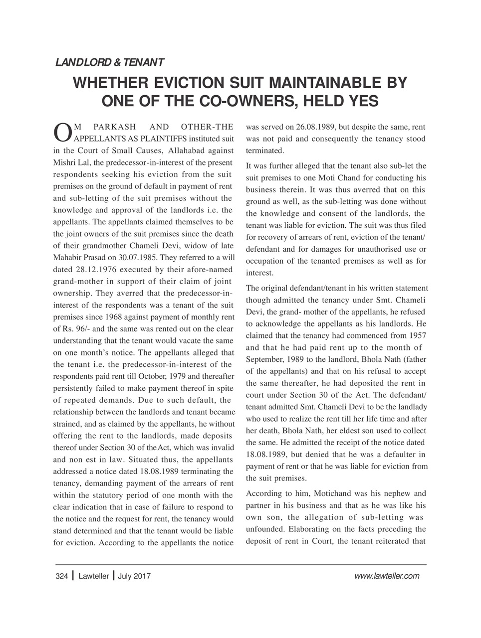 Lawteller – A Legal Awareness Magazine Preview Pages