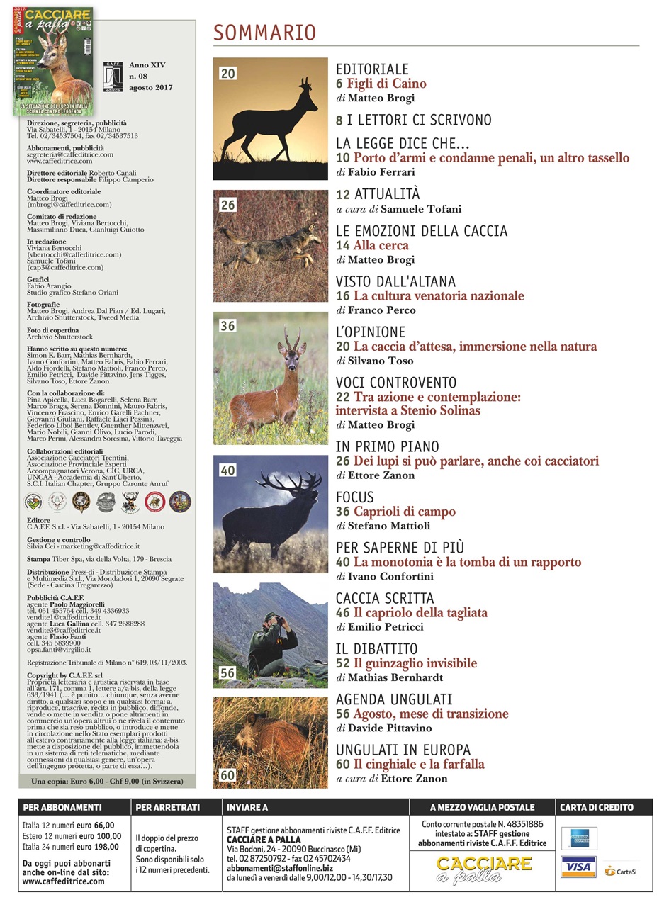 Caccia Magazine Preview Pages