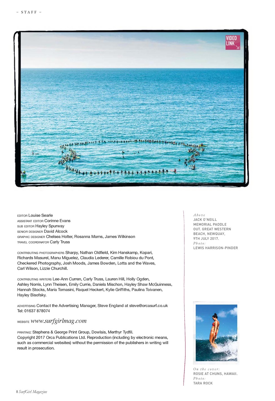 SurfGirl Magazine Preview Pages
