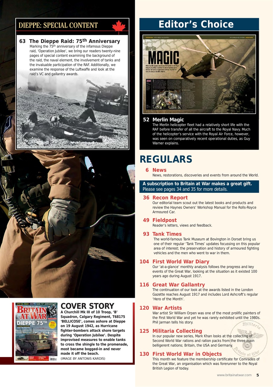Britain at War Magazine Preview Pages