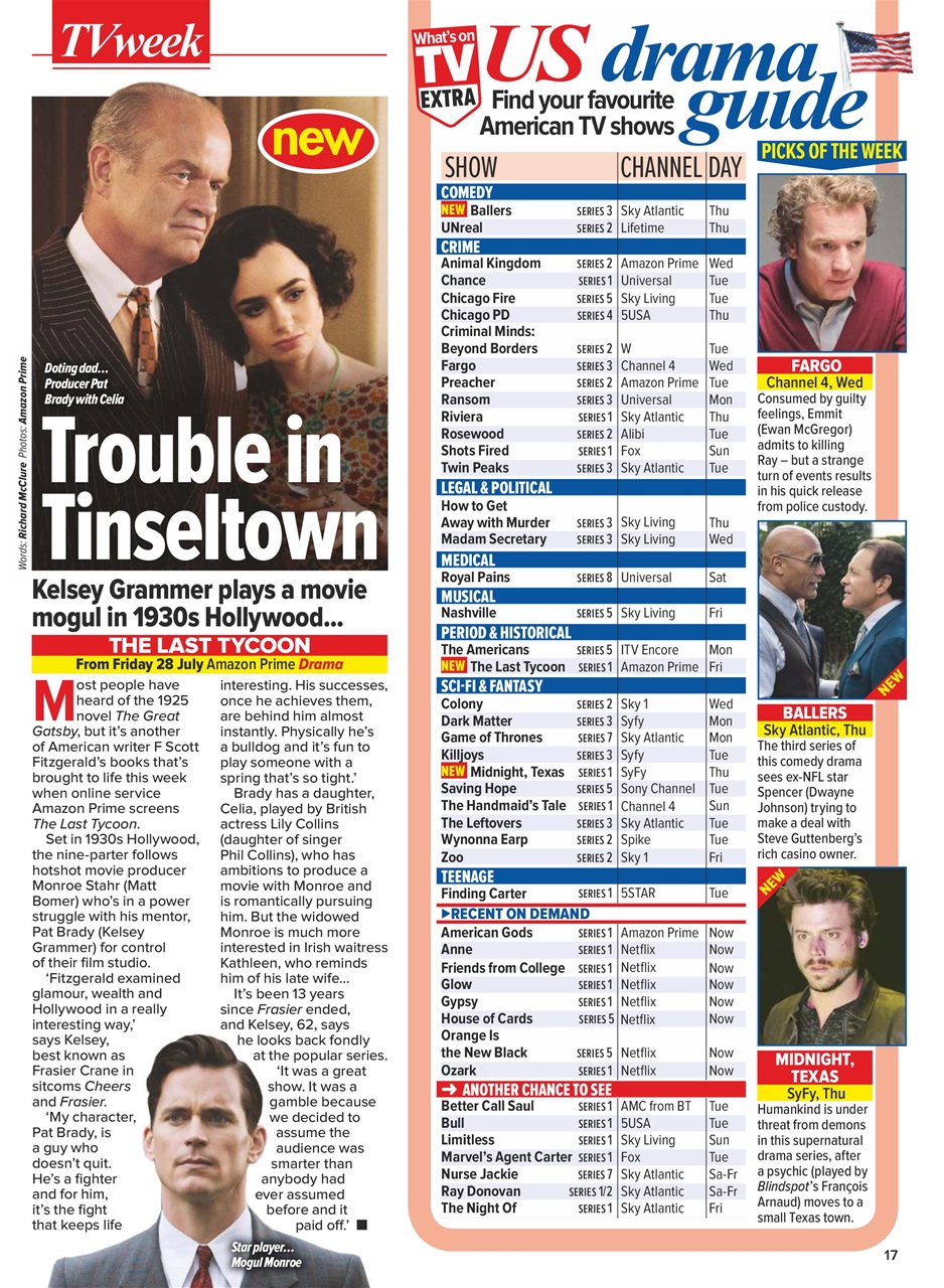 What's on TV Preview Pages