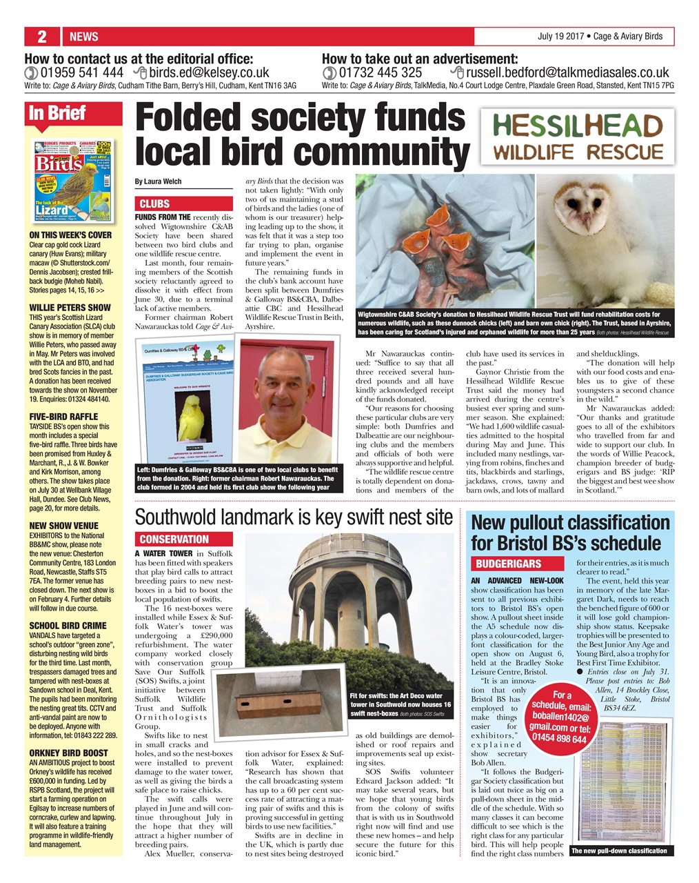 Cage & Aviary Birds Preview Pages