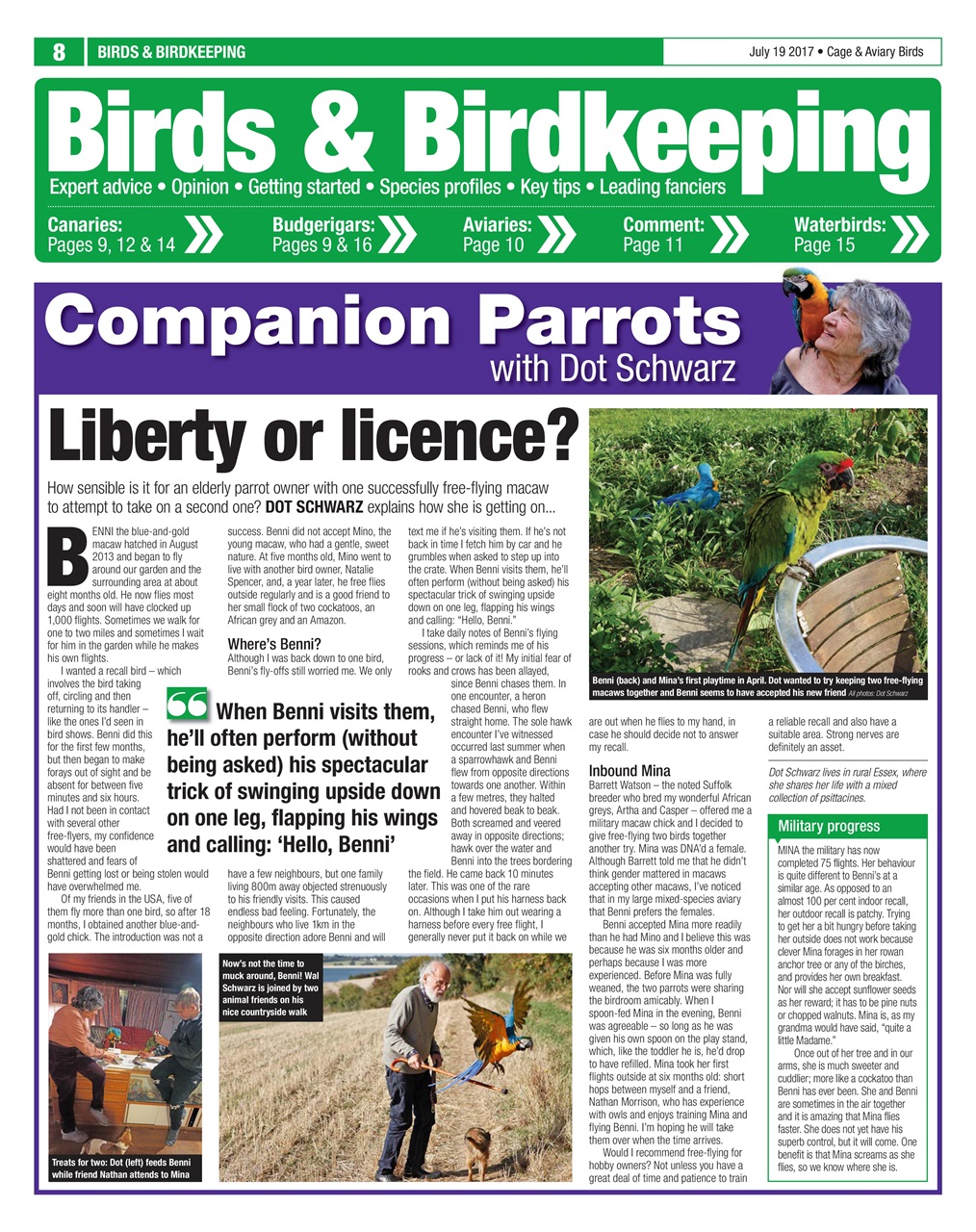 Cage & Aviary Birds Preview Pages