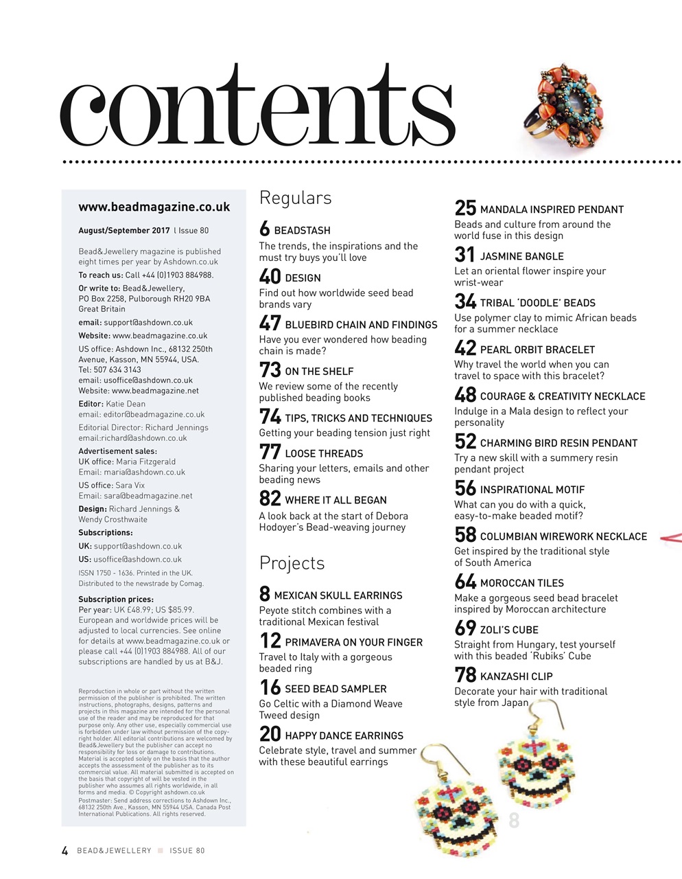 Bead & Jewellery Magazine Preview Pages