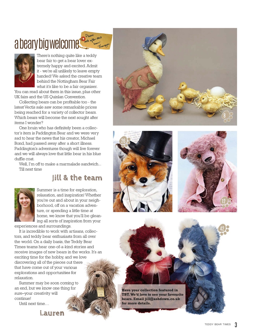 Teddy Bear Times Preview Pages