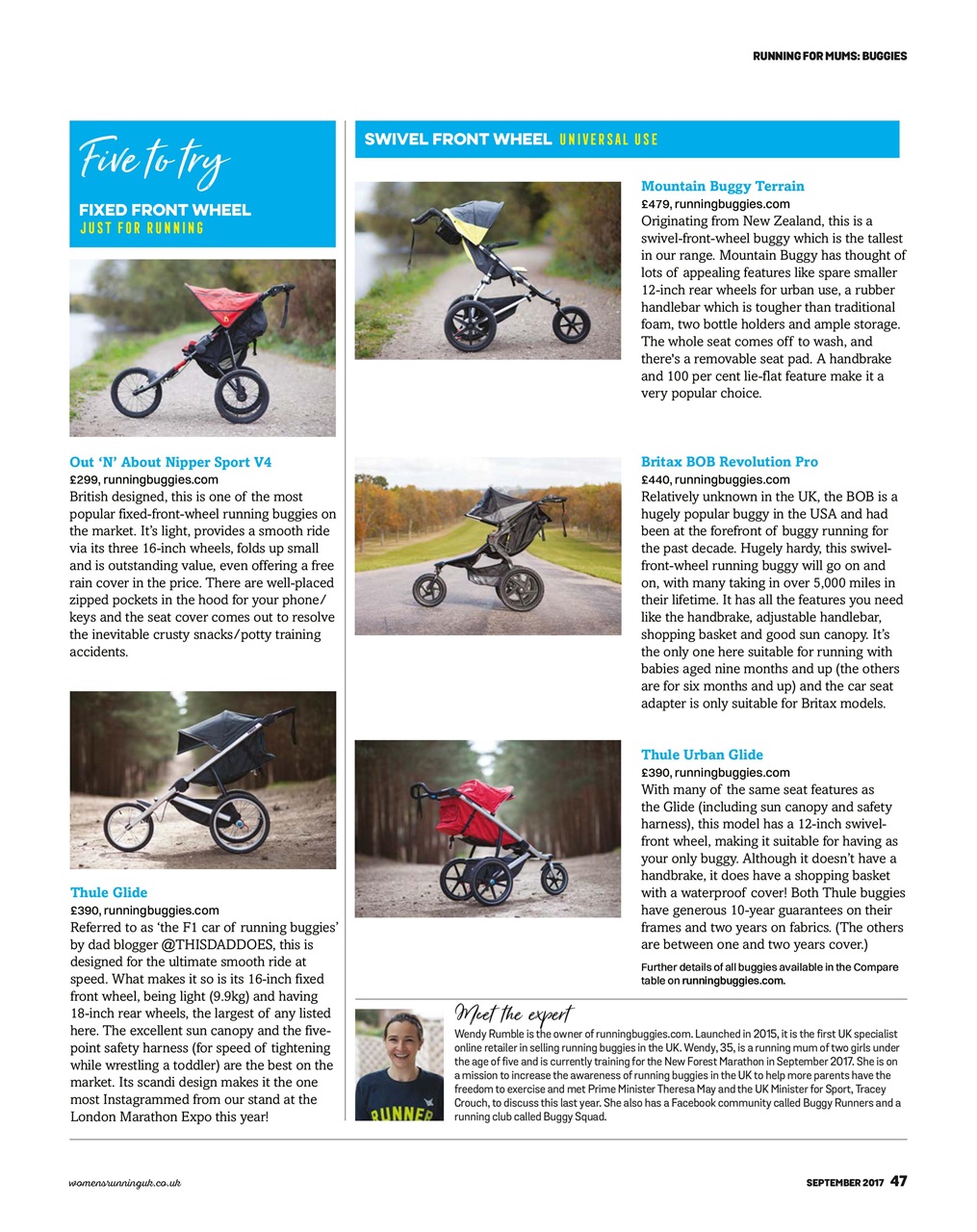 Women’s Running Preview Pages