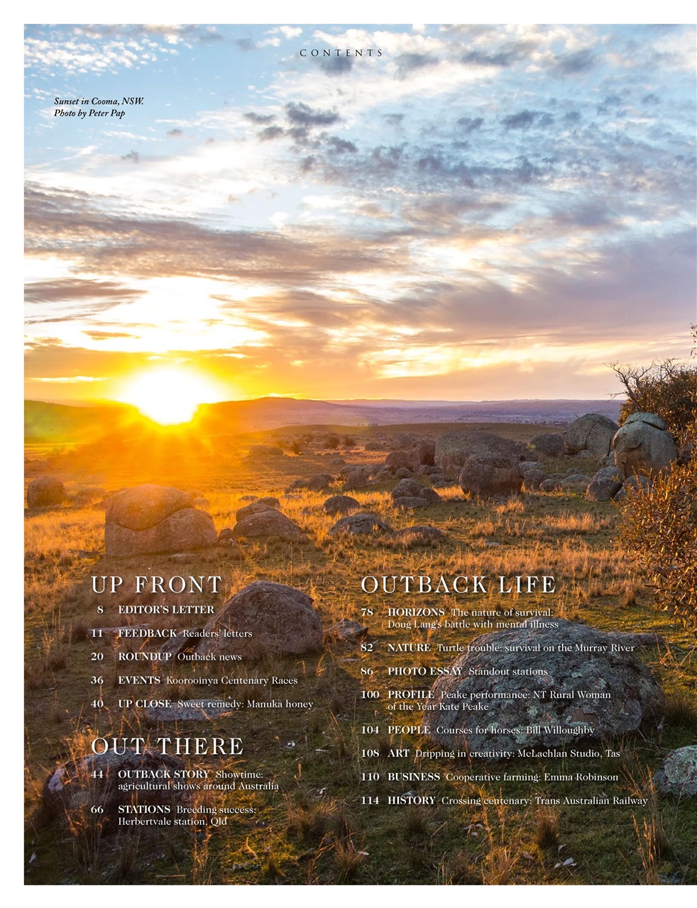OUTBACK Magazine Preview Pages