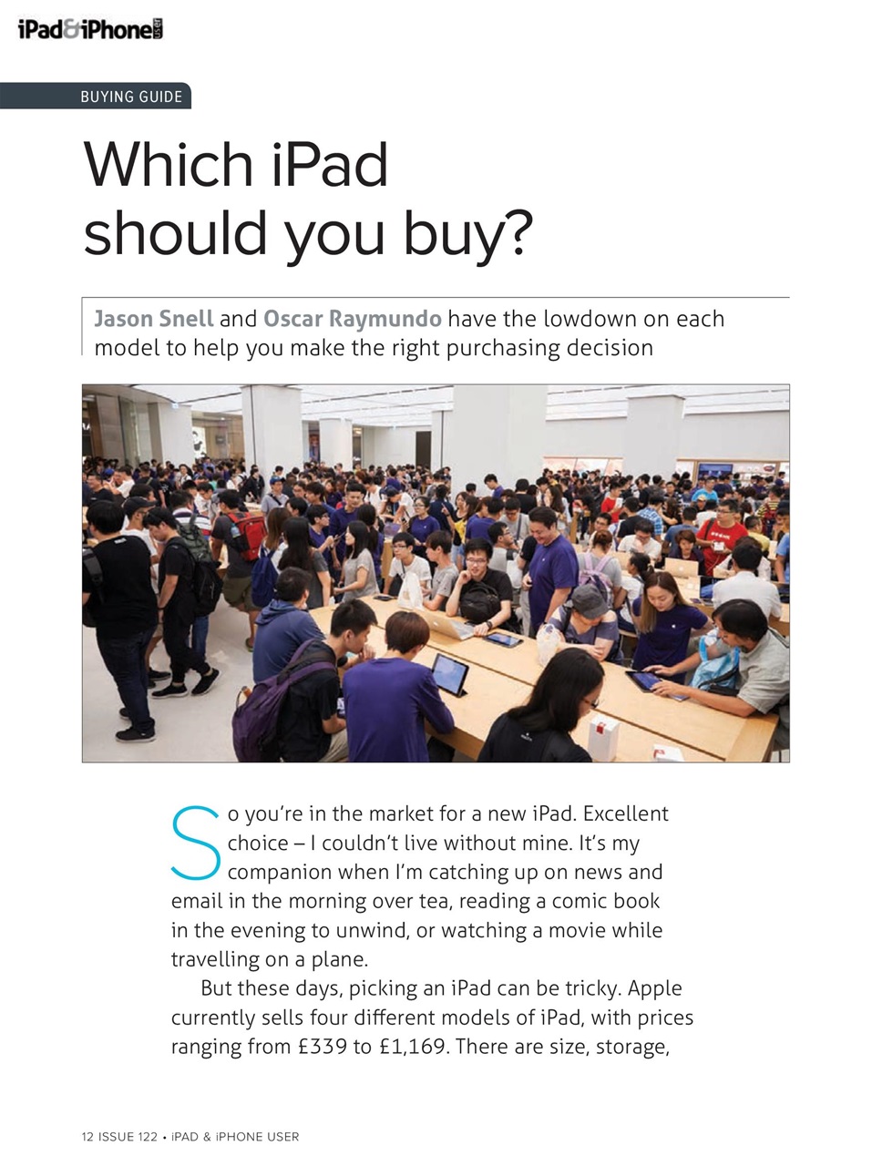 iPad and iPhone User Preview Pages