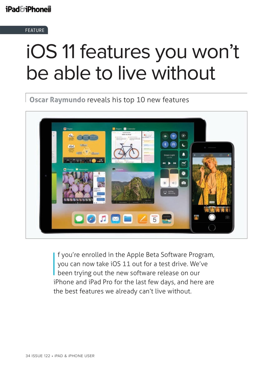 iPad and iPhone User Preview Pages