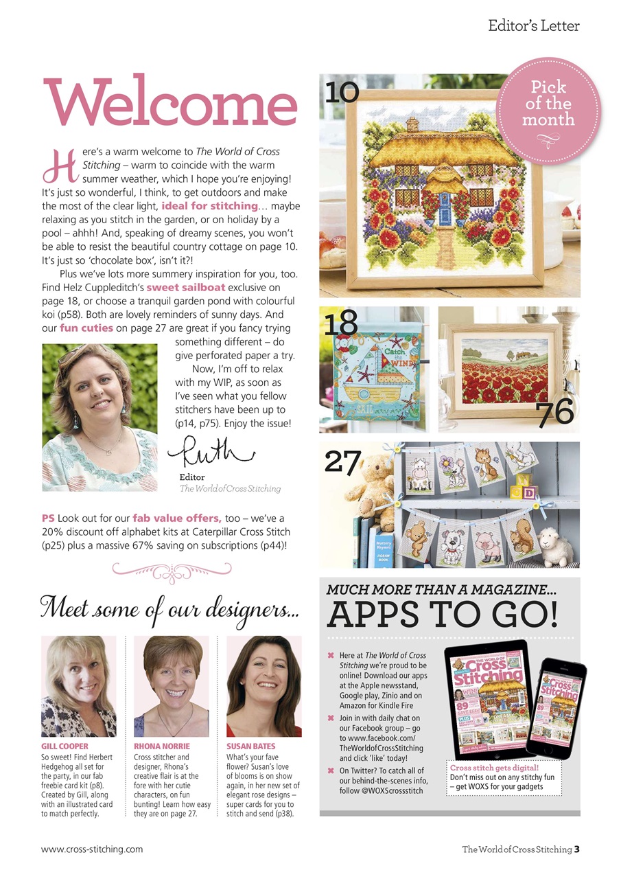 The World of Cross Stitching Preview Pages
