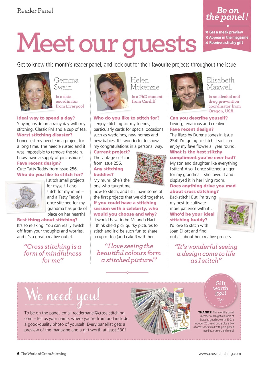 The World of Cross Stitching Preview Pages