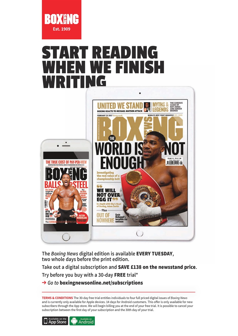 Boxing News Preview Pages