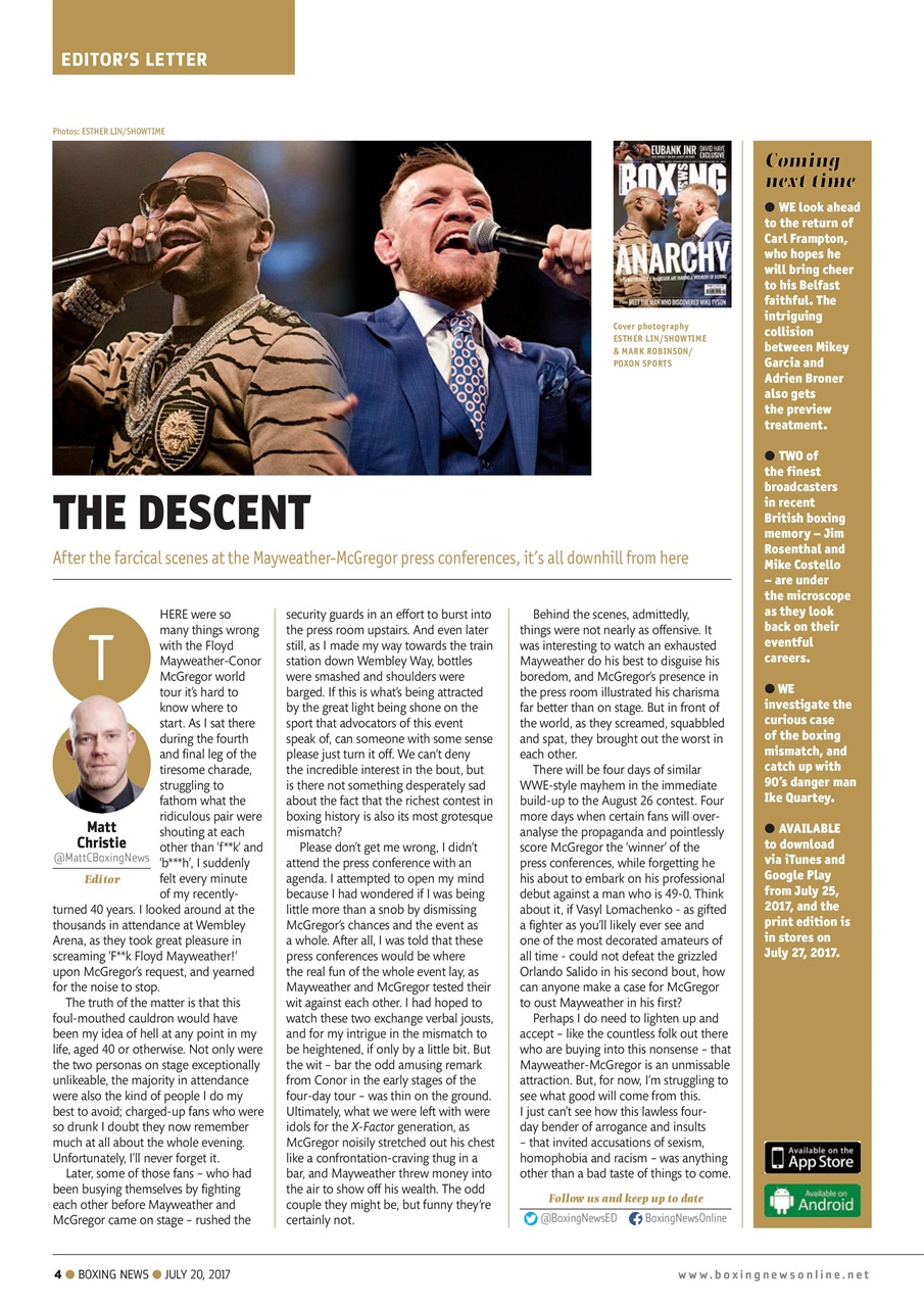 Boxing News Preview Pages