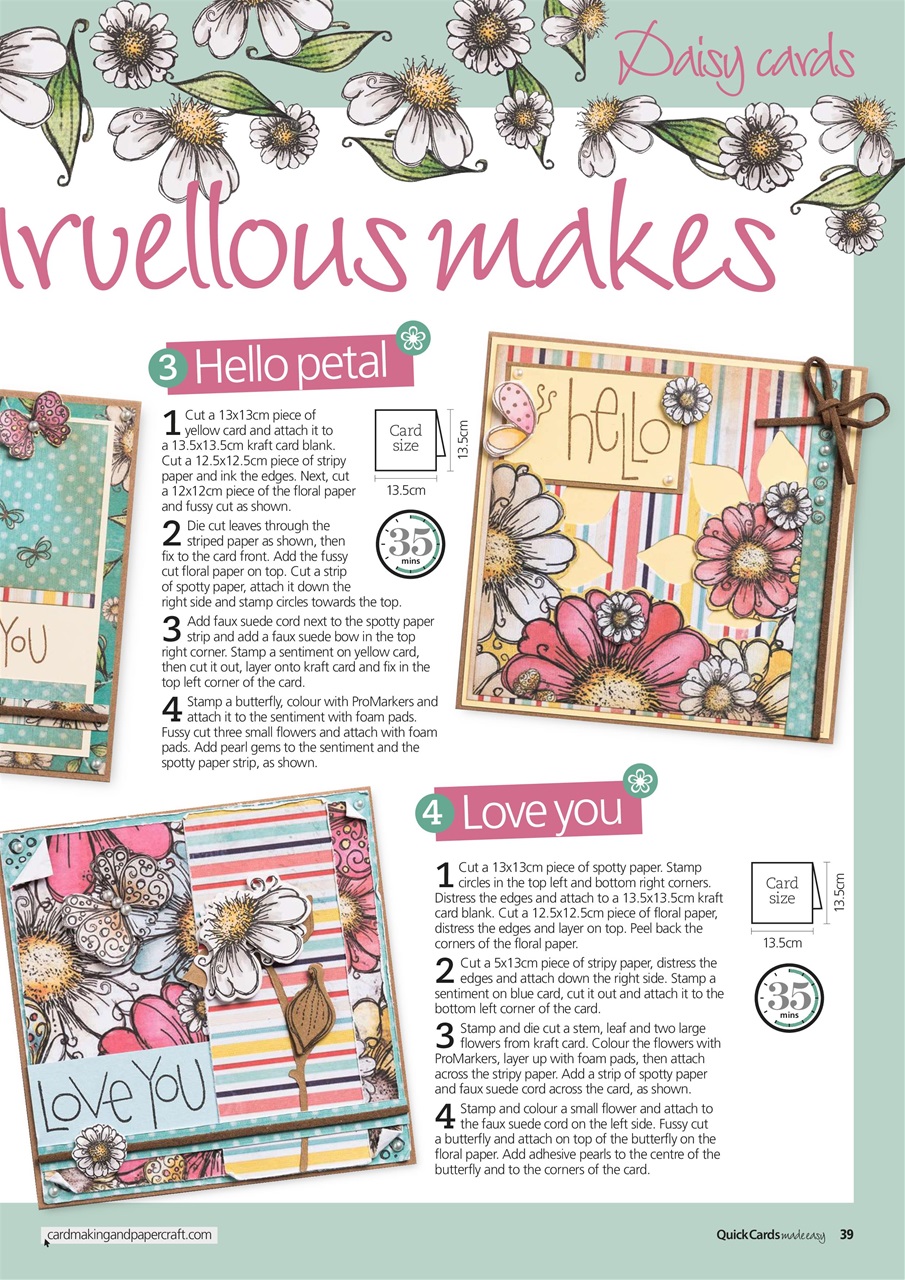 Quick Cards Made Easy Preview Pages