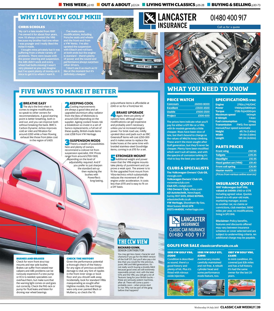 Classic Car Weekly Preview Pages