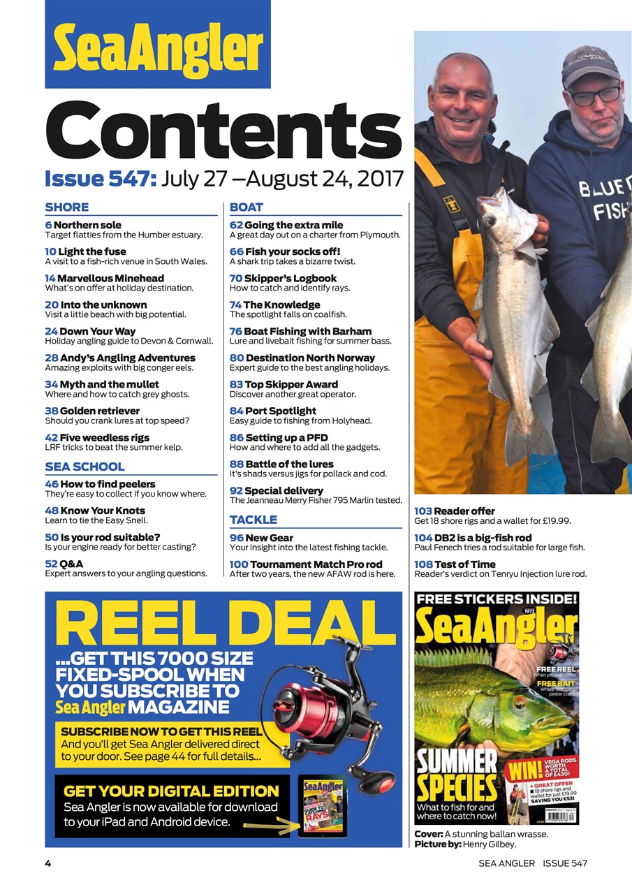 Sea Angler Preview Pages