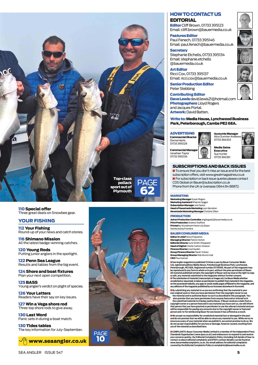 Sea Angler Preview Pages