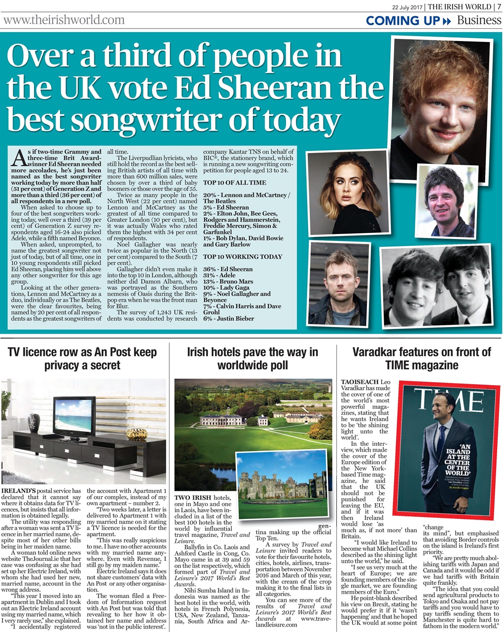 Irish World Preview Pages