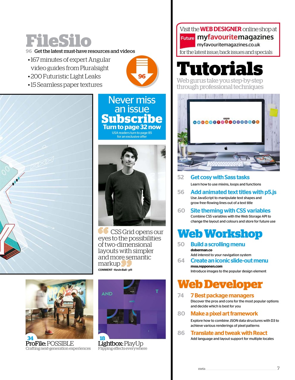 Web Designer Preview Pages