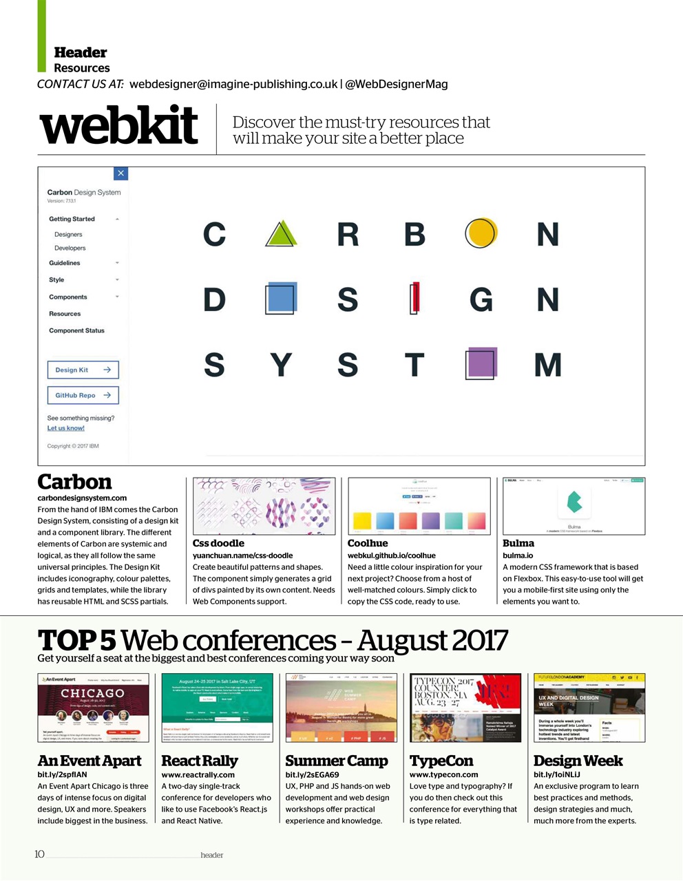 Web Designer Preview Pages
