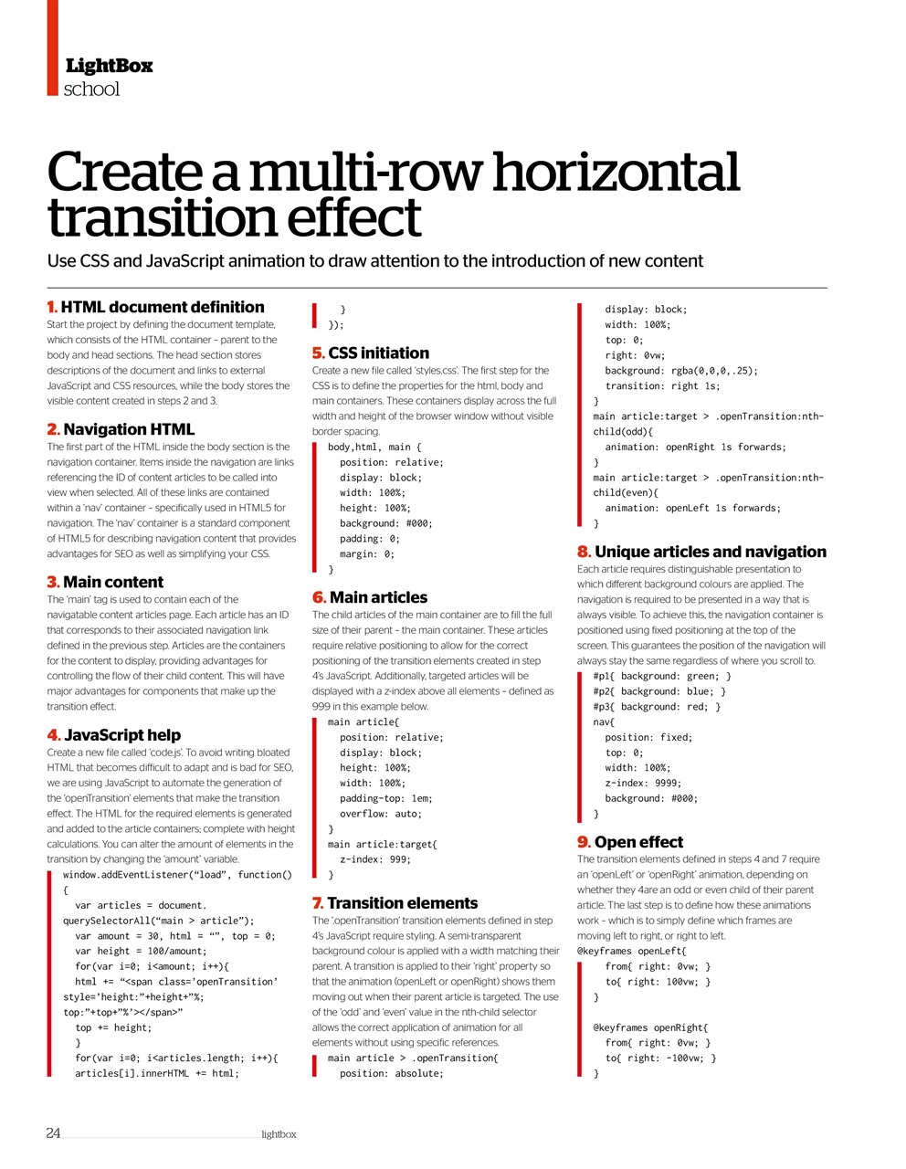 Web Designer Preview Pages