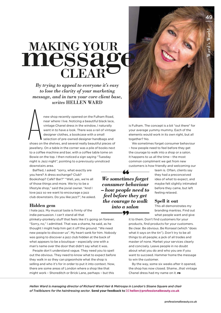 Professional Beauty Preview Pages